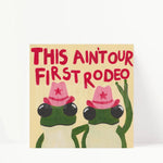 Load image into Gallery viewer, Frog Rodeo Hand Painted Print
