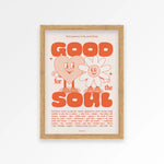 Load image into Gallery viewer, Good For The Soul Print - orange
