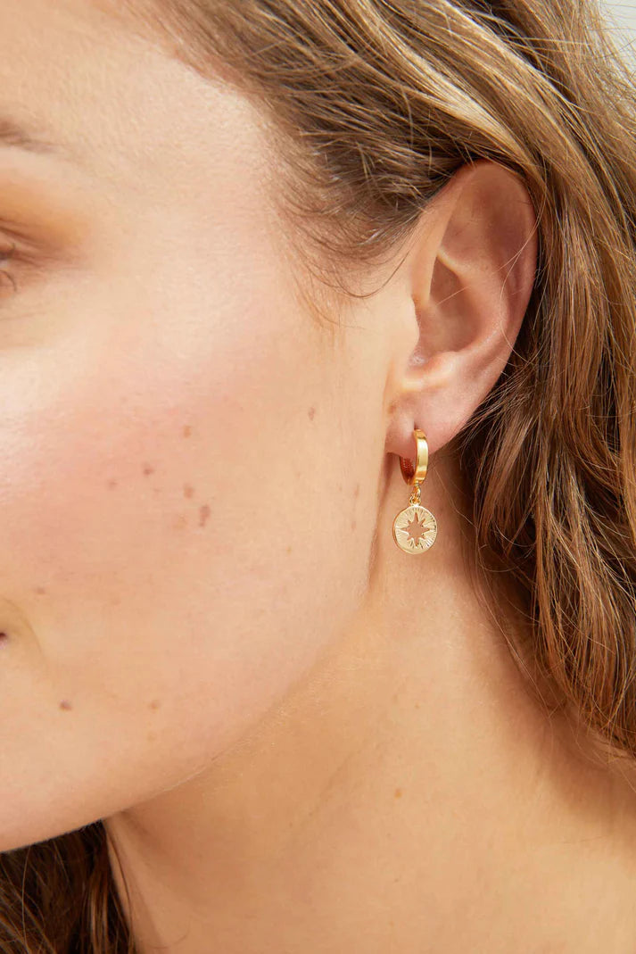 Star Huggie Earring