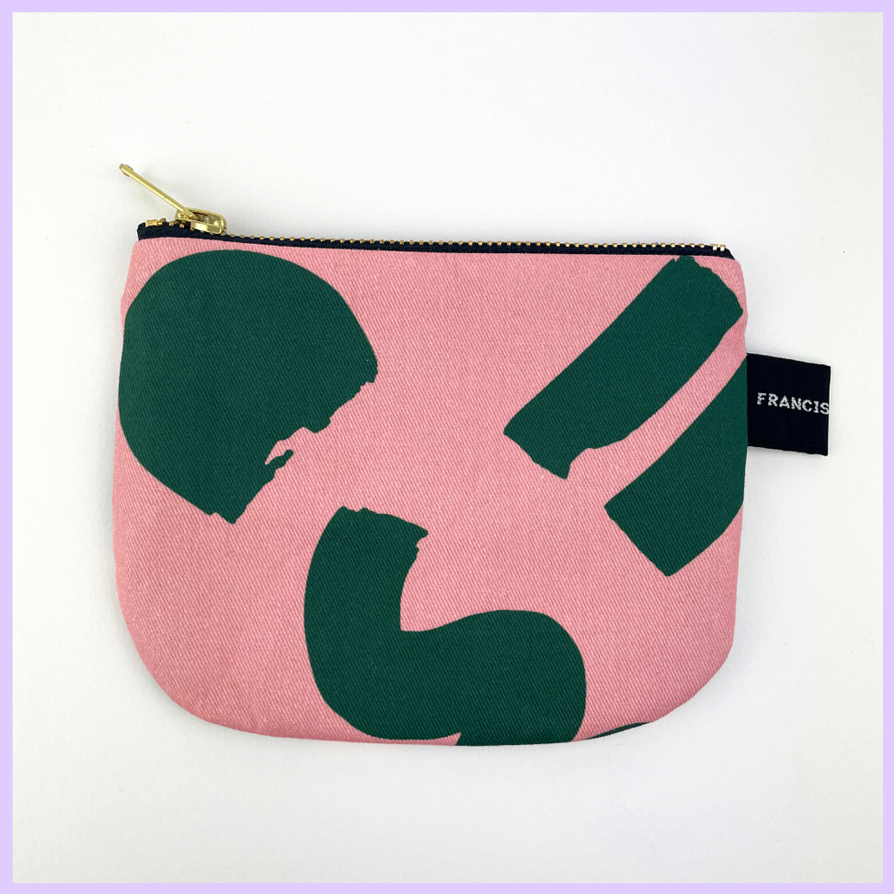 Love Green + Pink Pouch