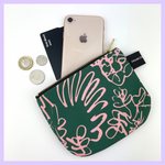 Load image into Gallery viewer, Spring Green + Pink Pouch
