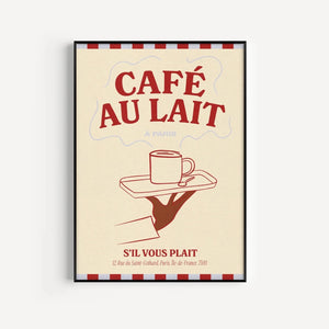 Cafe Au Lait Print - various colours