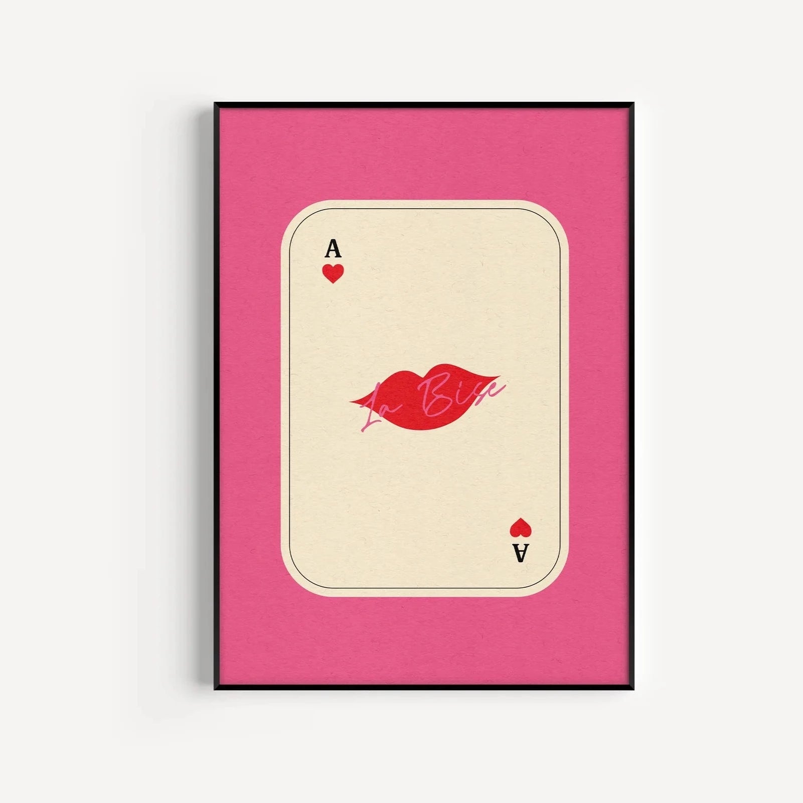 Kiss Playing Card Print