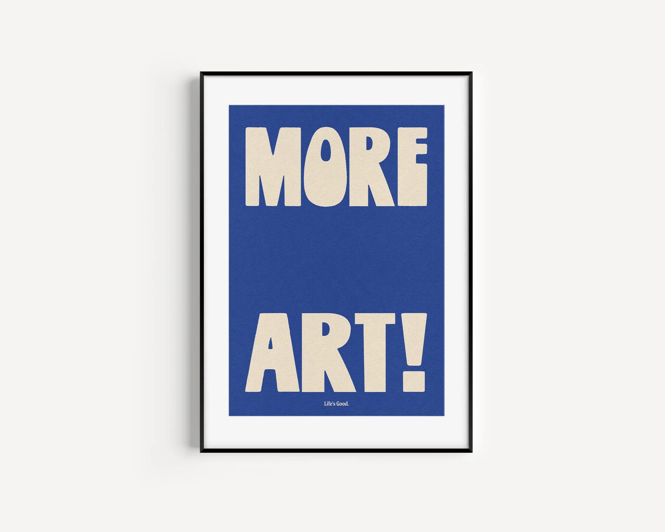 'More Art' print - blue / green / pink