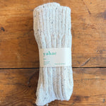 Load image into Gallery viewer, Recycled Wool Low Gauge Socks - white
