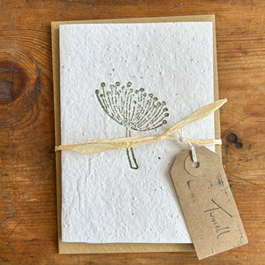 Seed Head Plantable Card