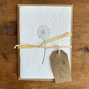 Dandelion Plantable Card