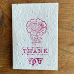 Load image into Gallery viewer, Mini Flower Plantable Thank You Card
