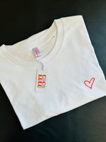 Load image into Gallery viewer, Embroidered Heart T-shirt
