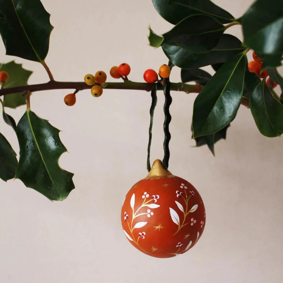 Hand Painted Ceramic Bauble