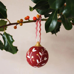 Hand Painted Ceramic Bauble