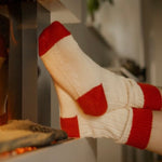 Load image into Gallery viewer, Thelma Cotton Socks - terra / wild oat
