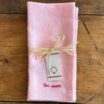 Load image into Gallery viewer, Bon Apetit Linen Napkin - pink - pair
