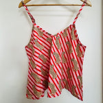 Load image into Gallery viewer, Stripe Leopard PJ Cami - pink /red
