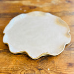 Load image into Gallery viewer, Scallop Edge Ceramic Serving Platter
