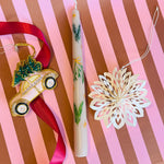 Load image into Gallery viewer, Christmas Florals Hand Painted Candle
