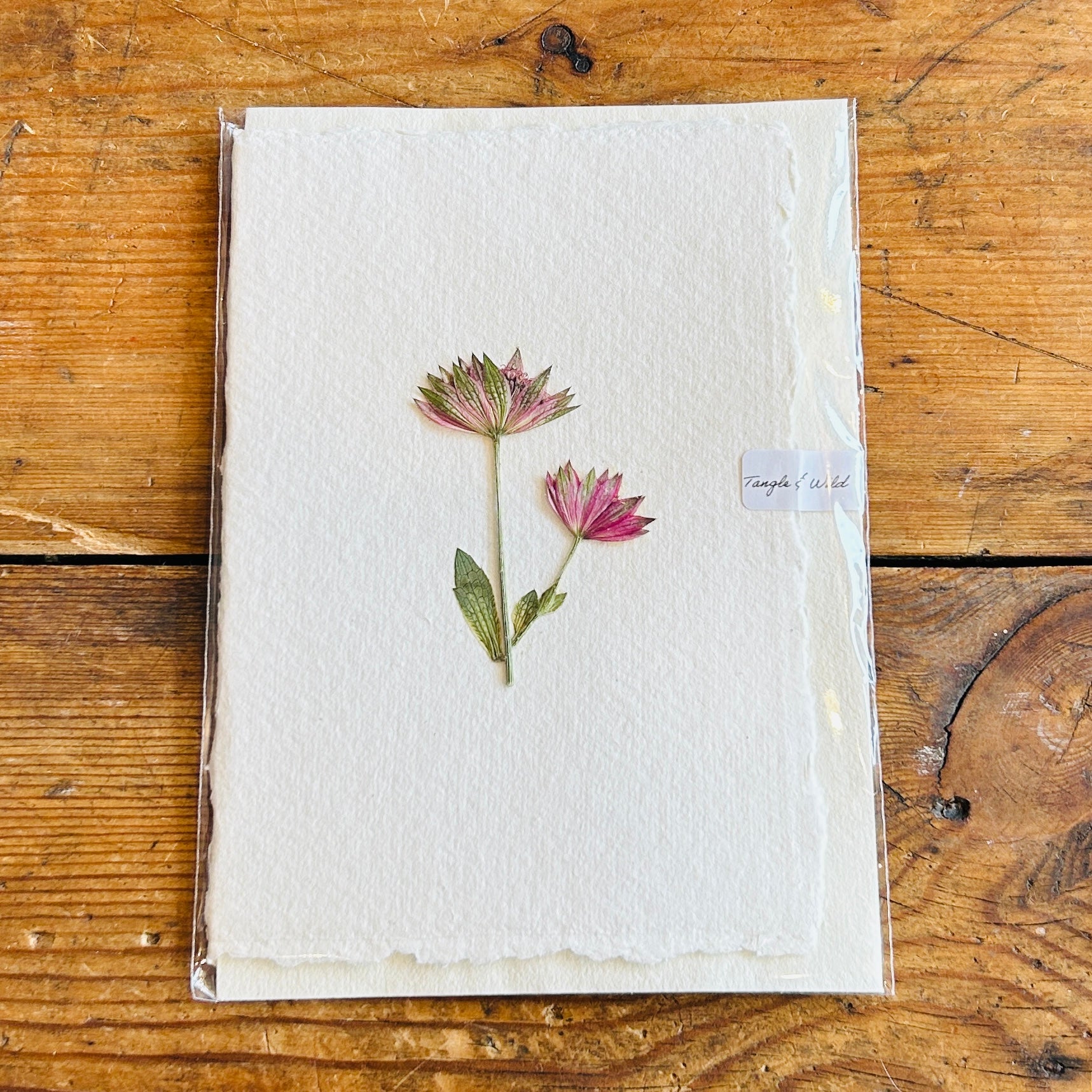 Pressed Flower Greeting Card