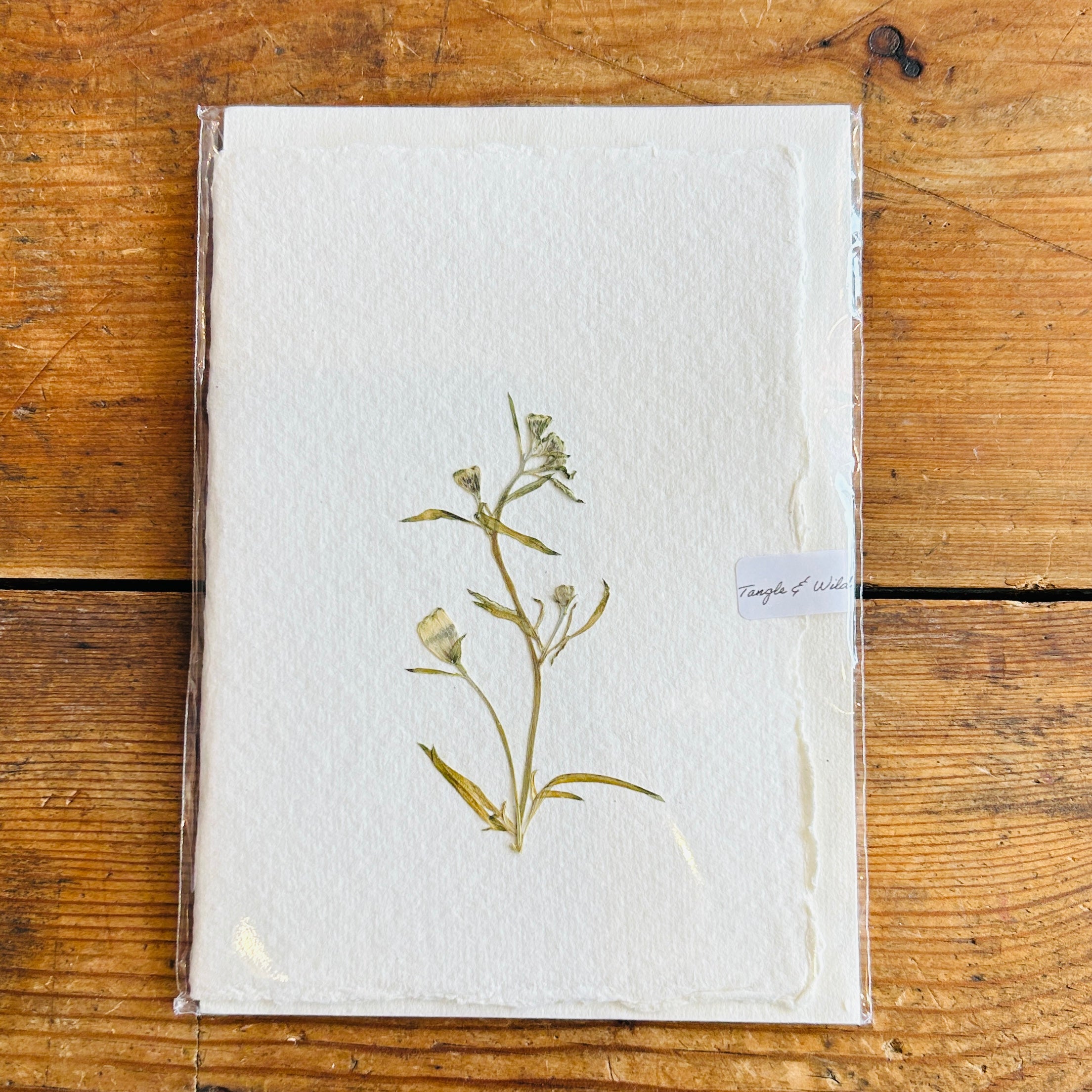 Pressed Flower Greeting Card