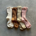 Load image into Gallery viewer, Organic Cotton Chunky Socks - brown
