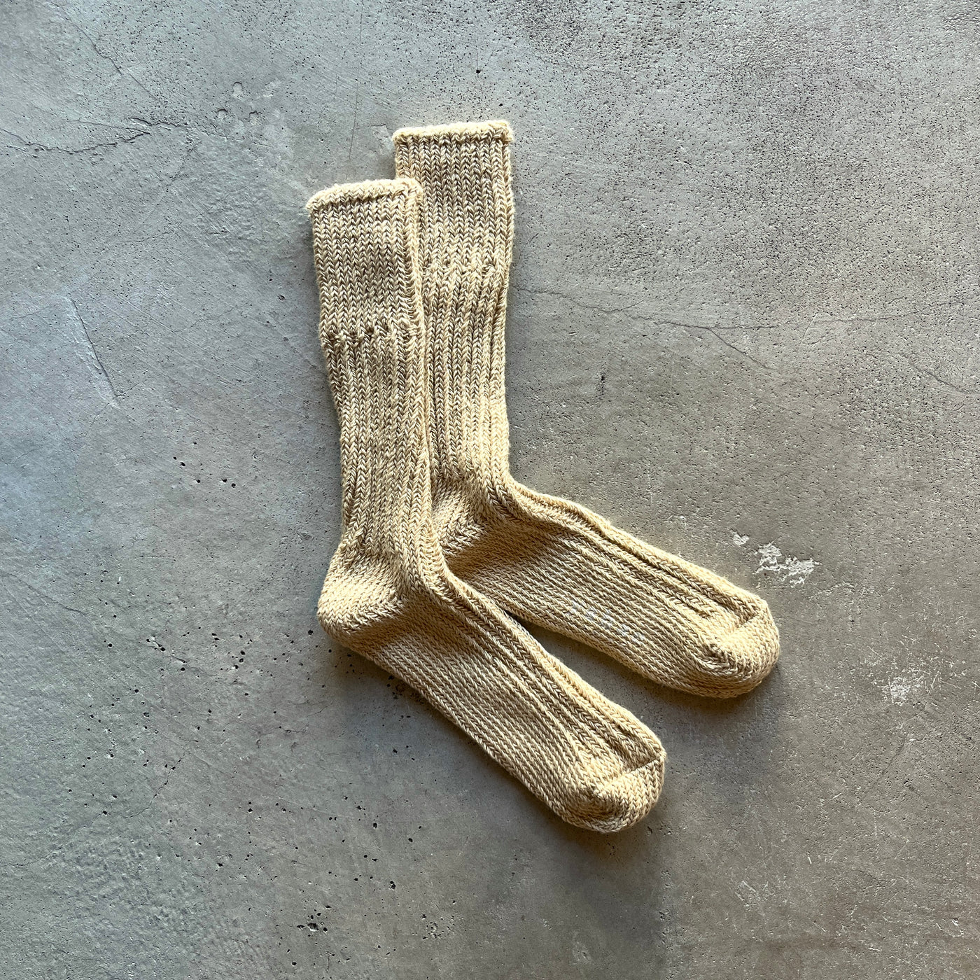Organic Cotton Chunky Socks - taupe