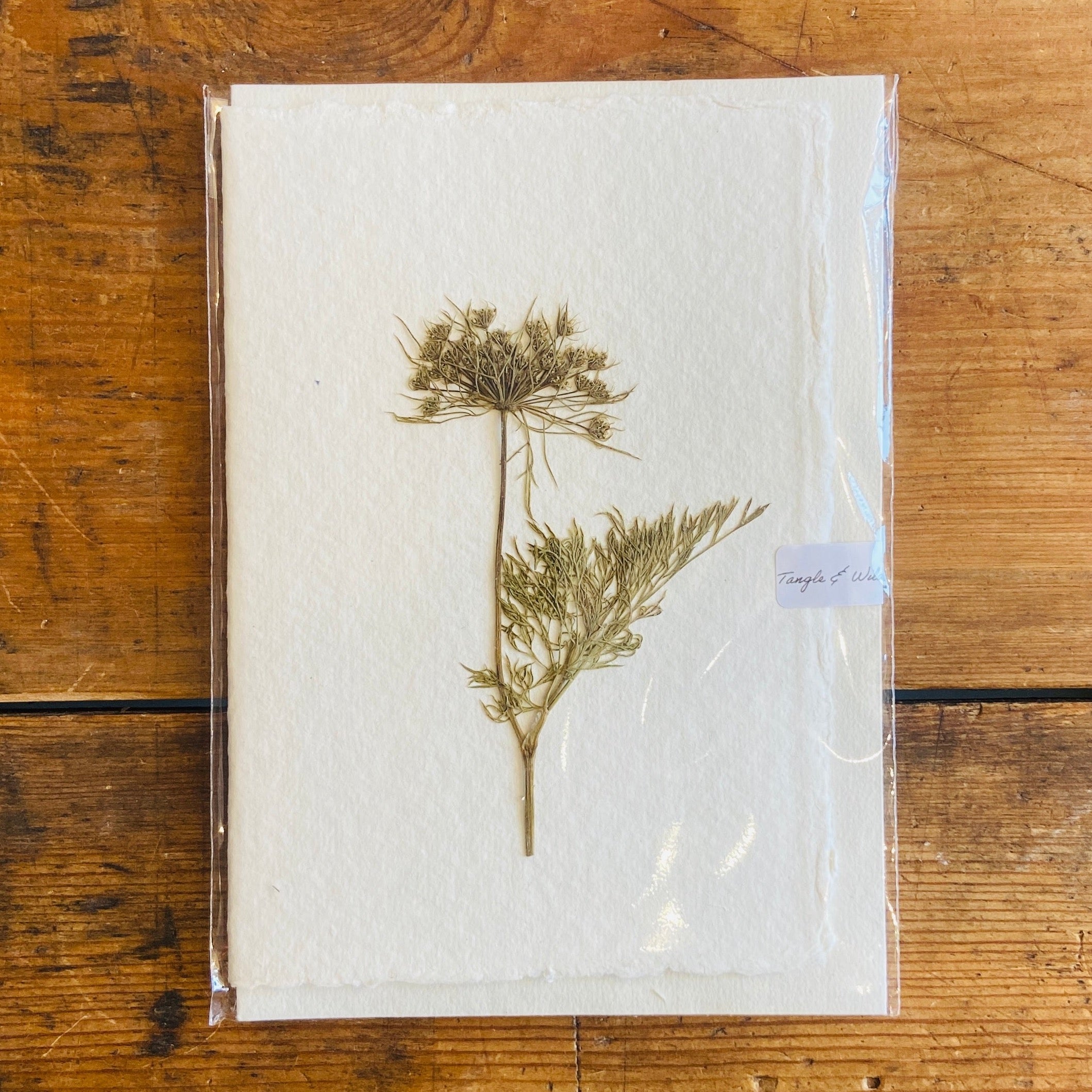 Pressed Flower Greeting Card