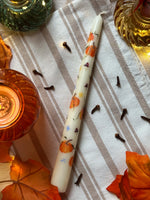 Load image into Gallery viewer, Harvest Pumpkin Hand Painted Candle

