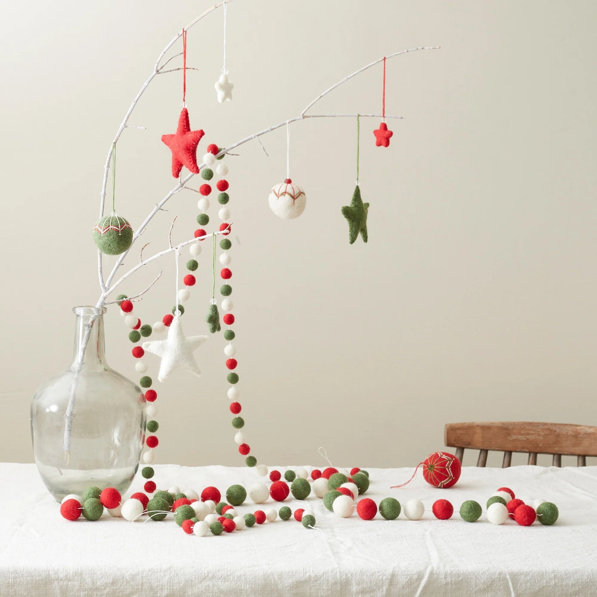 Eco Felt Pom Pom Garland