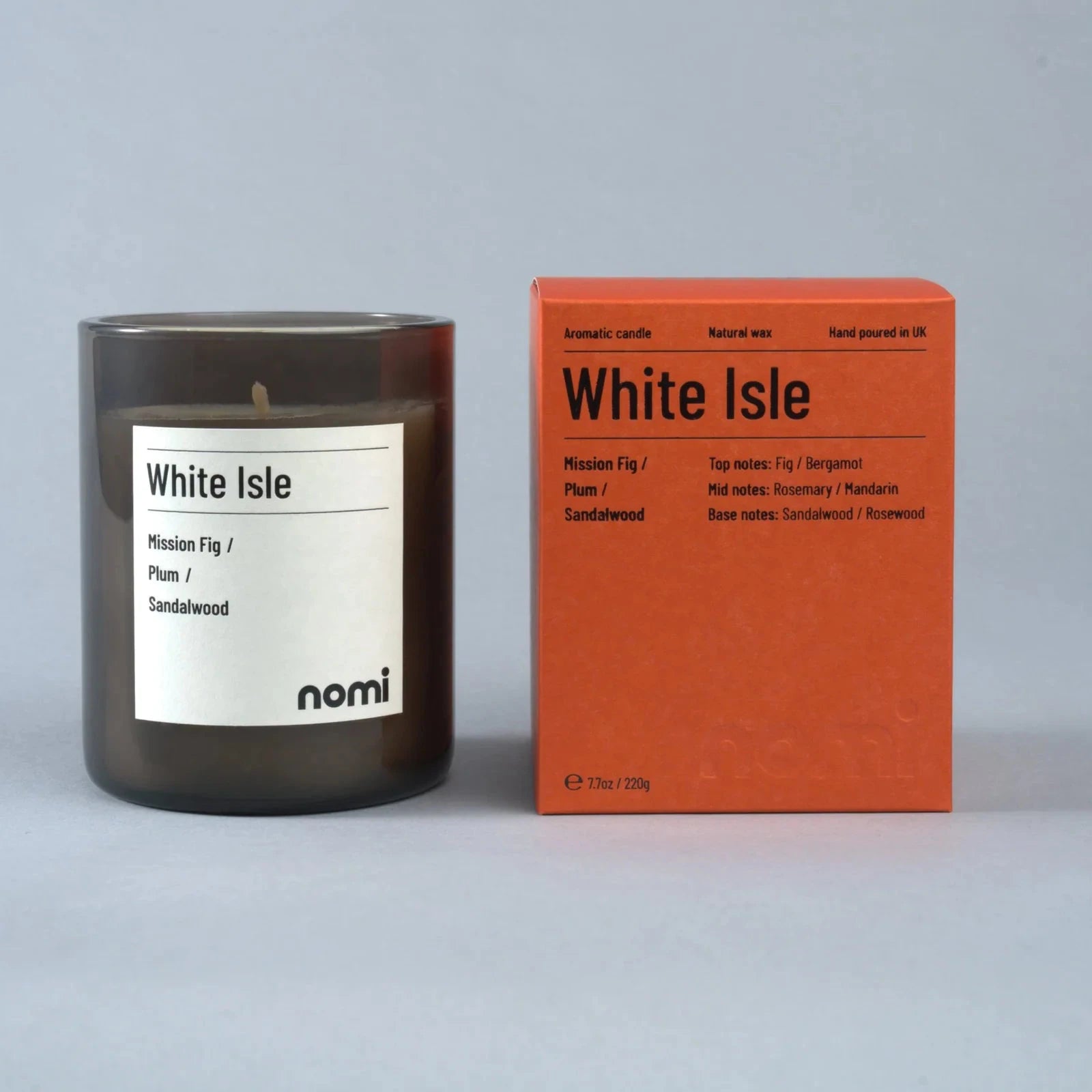 White Isle Scented Candle - Mission Fig / Plum / Sandalwood
