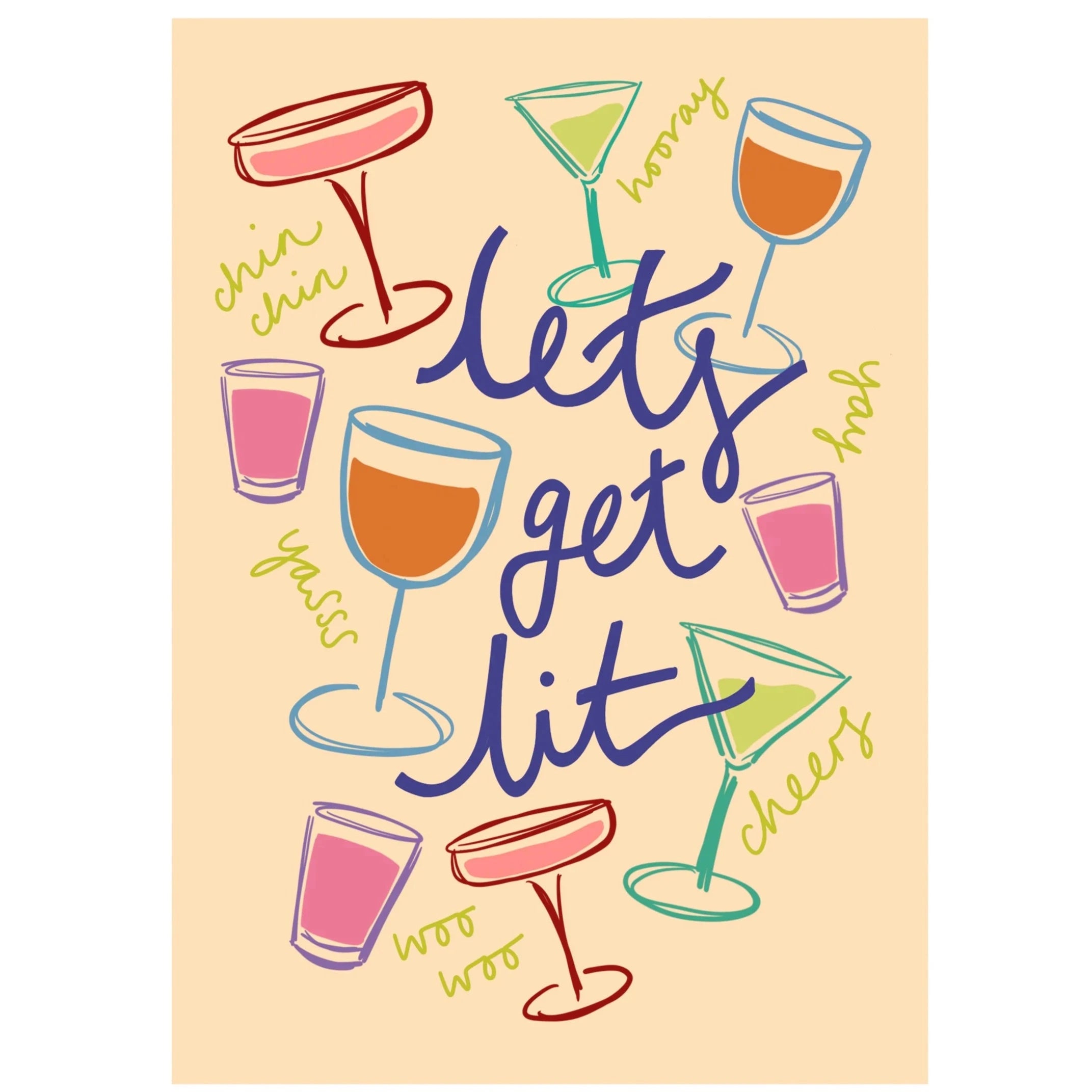 Let's Get Lit Card