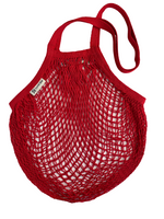 Load image into Gallery viewer, Long Handled Organic Cotton String Bag - Red
