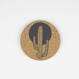 Organic Cork Coaster - Cactus