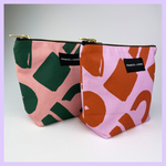 Load image into Gallery viewer, Love Ochre + Pink Make Up Bag
