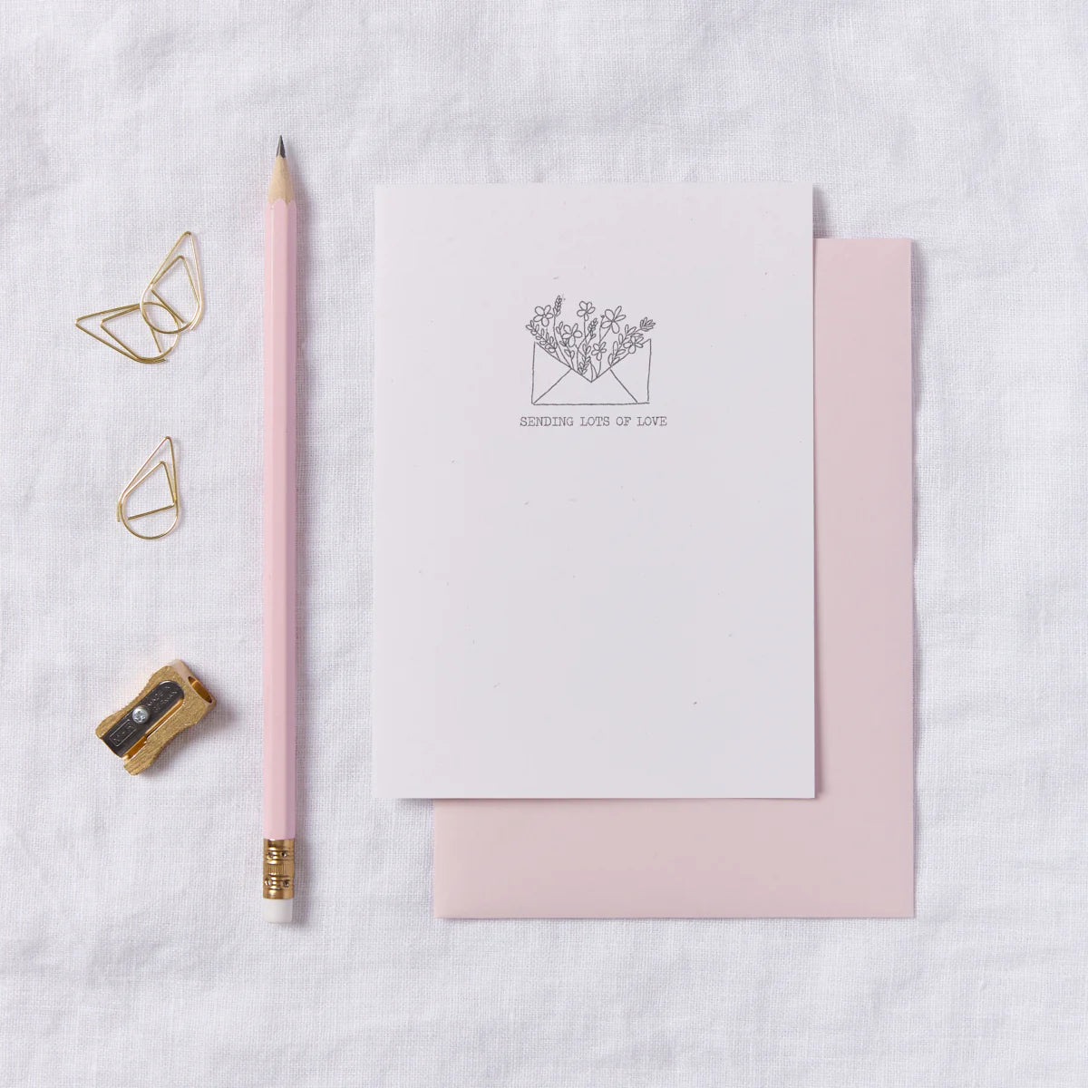 Sending Lots of Love Floral Card