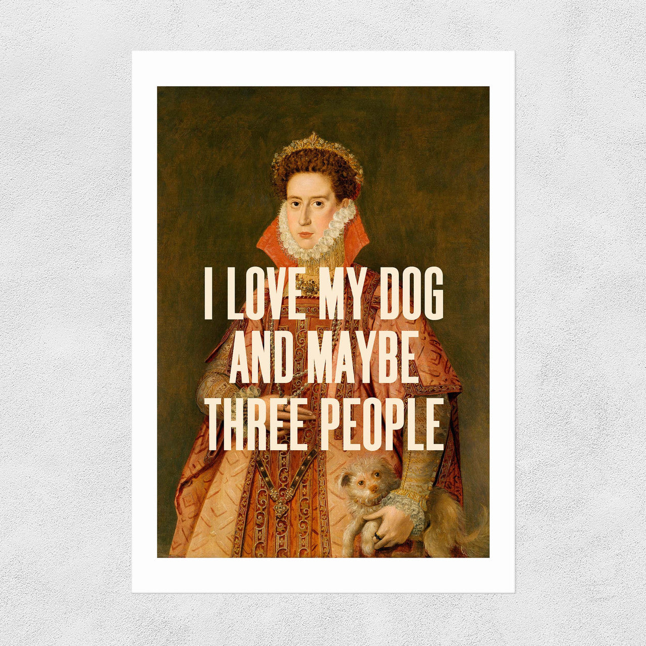 'I Love My Dog' Print