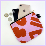 Load image into Gallery viewer, Love Ochre + Pink Pouch
