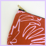 Load image into Gallery viewer, Spring Ochre + Pink Pouch
