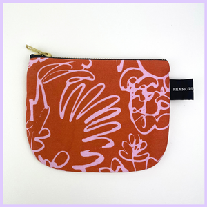 Spring Ochre + Pink Pouch