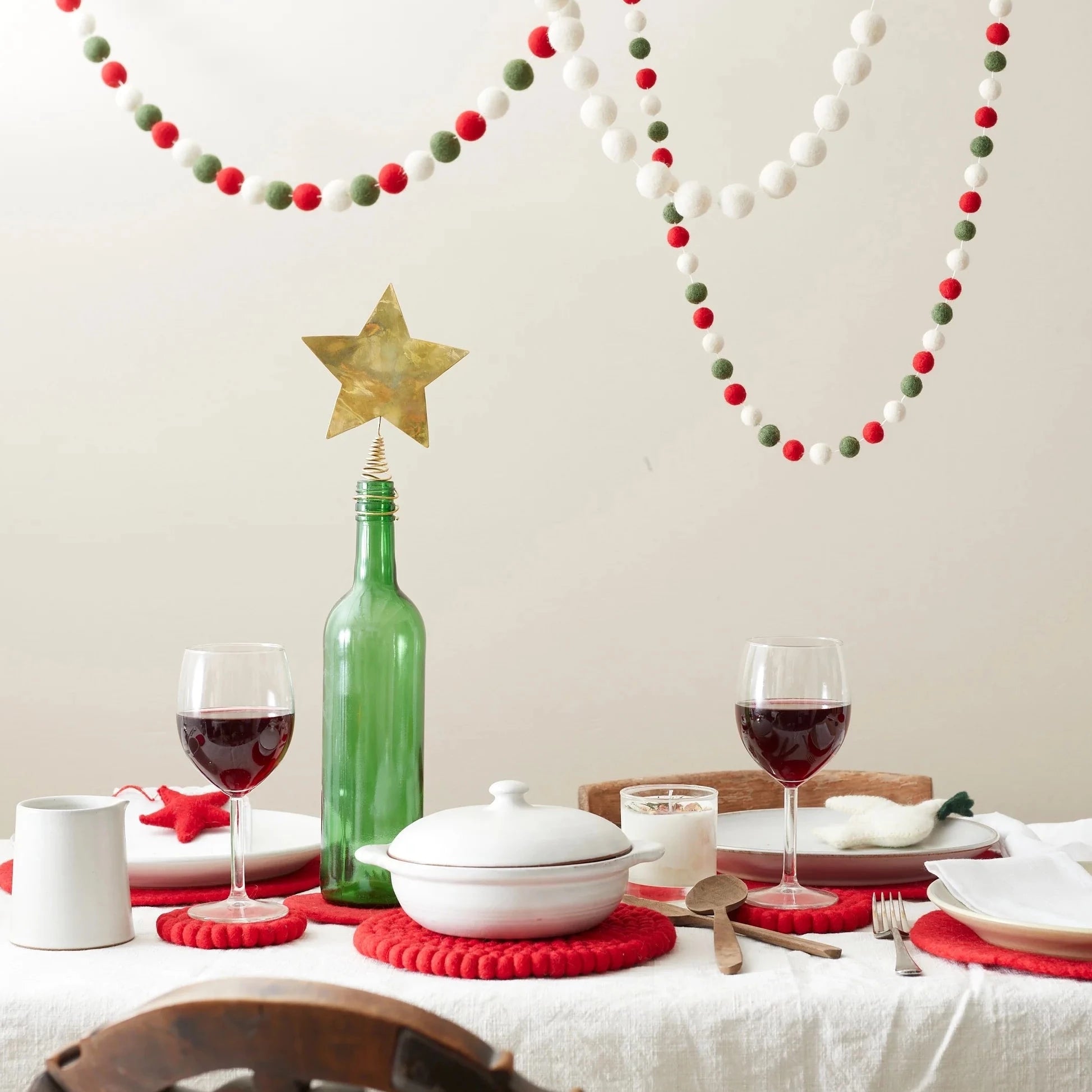 Eco Felt Pom Pom Garland