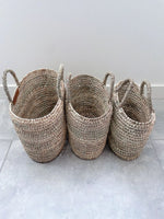 Load image into Gallery viewer, Oval Open Weave Basket - small / medium / large
