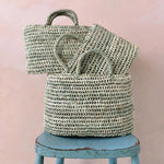 Load image into Gallery viewer, Oval Open Weave Basket - small / medium / large
