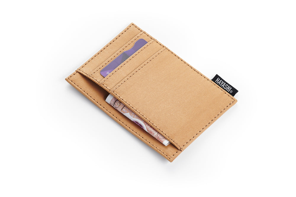 Hayashi Card Case  - tan / dust / bottle