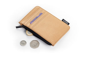 Zipped Hayashi Card Case - tan / dust / bottle