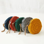 Load image into Gallery viewer, Crochet Wool Coin Purse - various colours
