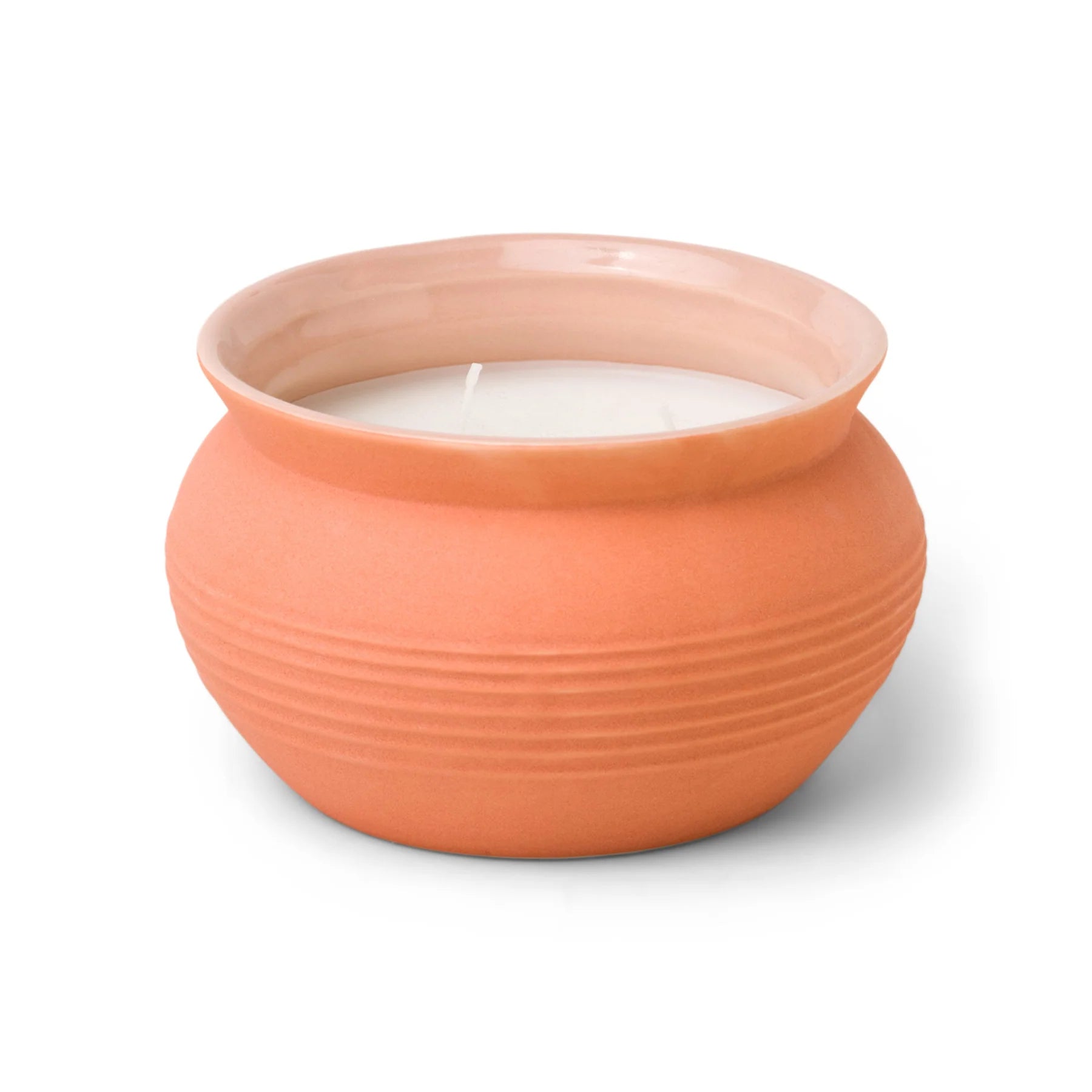 Santorini Terracotta Candle - raw clay & pear