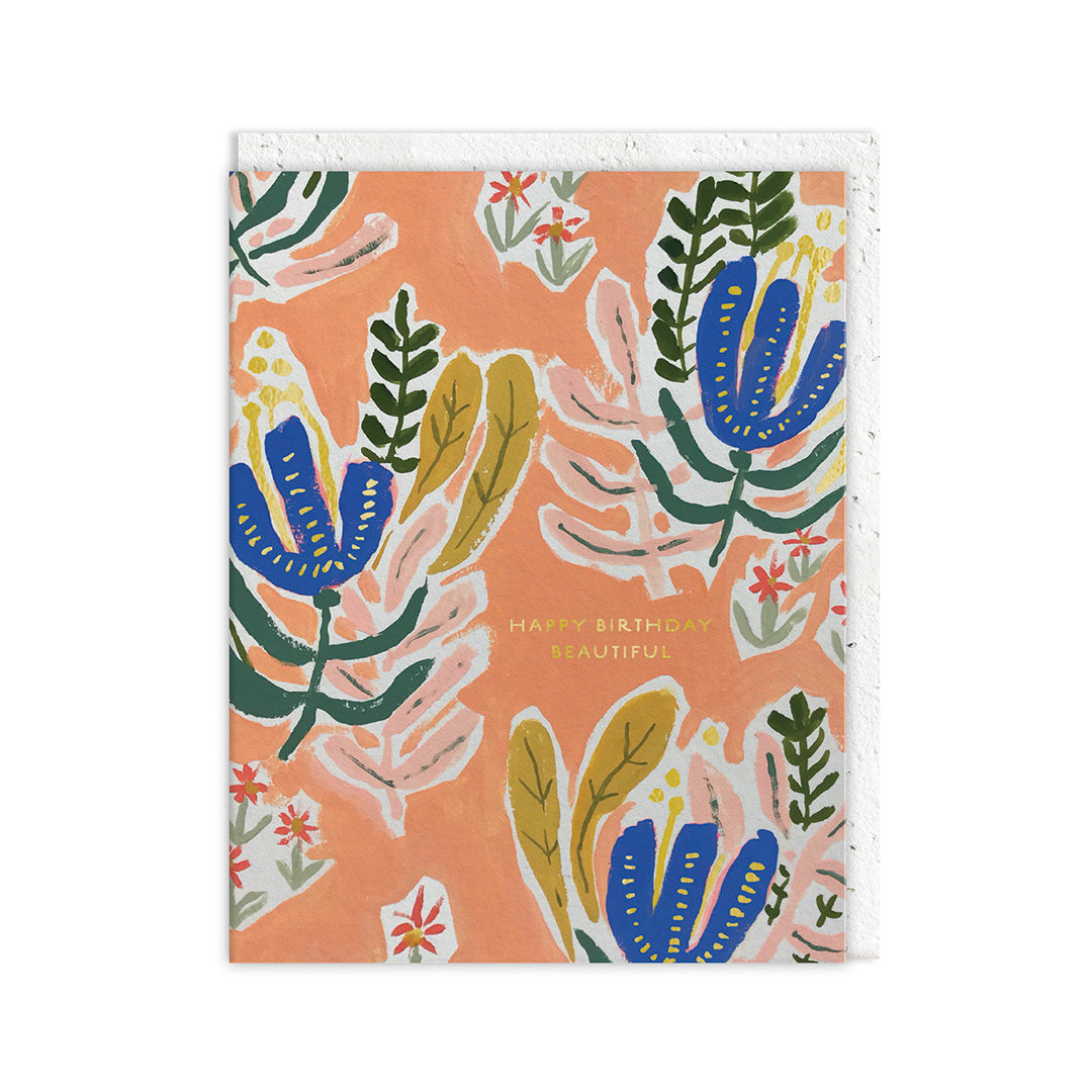 Beautiful Birthday Flowers Card