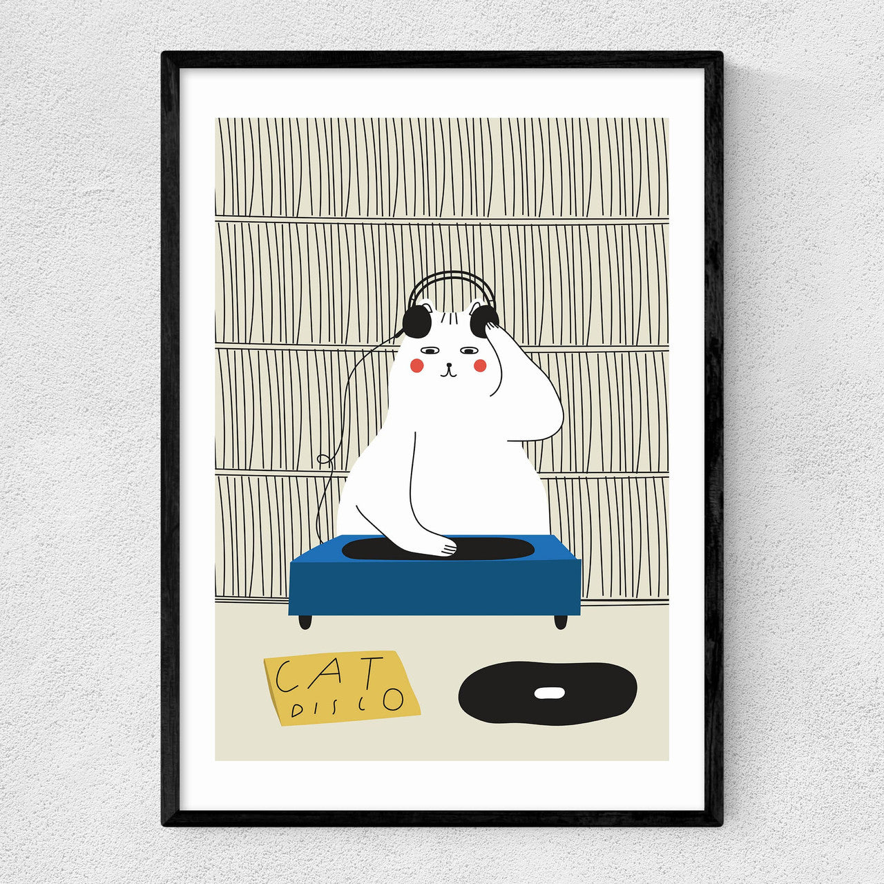 Disco Cat Print