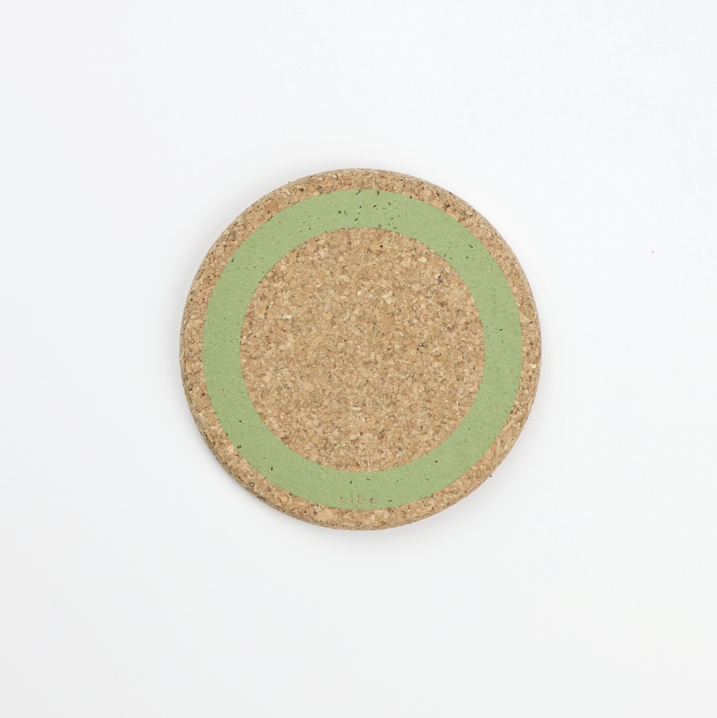 Organic Cork Coaster - Sage Green