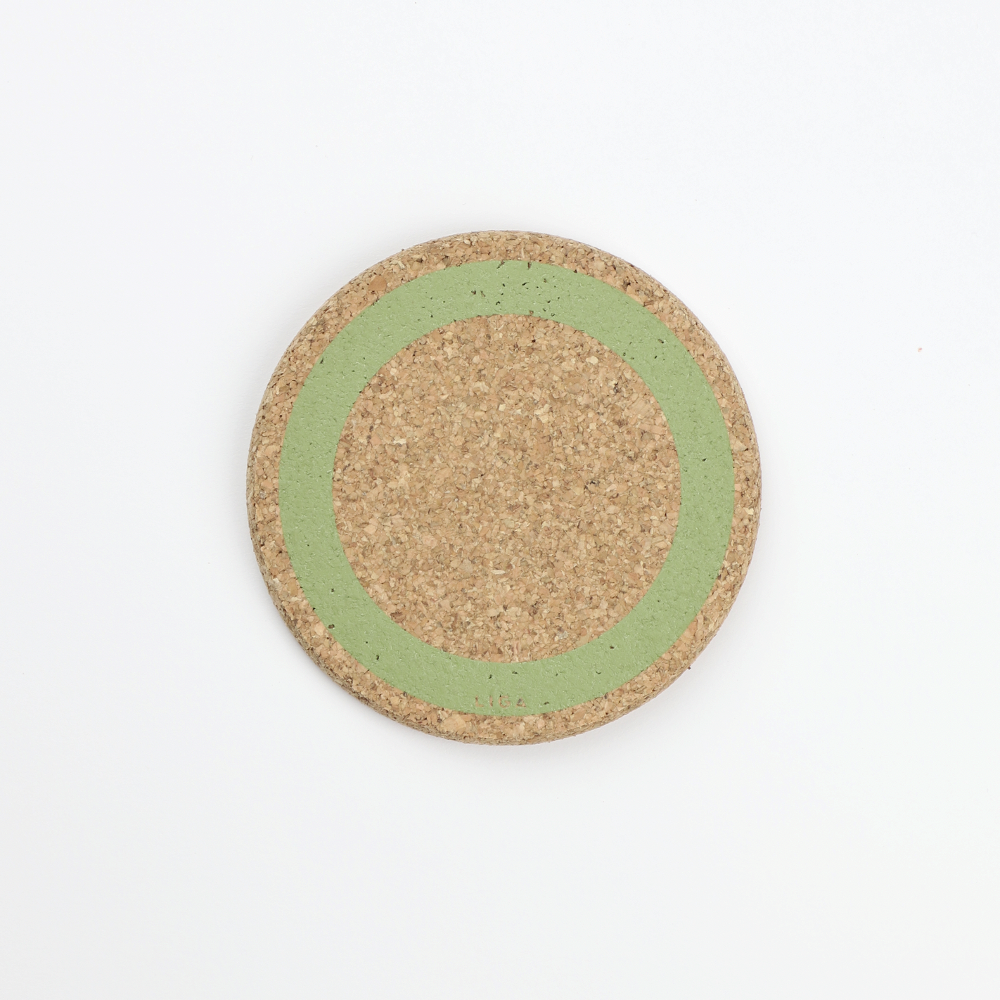 Organic Cork Coaster - Sage Green