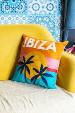 Load image into Gallery viewer, Ibiza Needlepoint Cushion - Limited Edition
