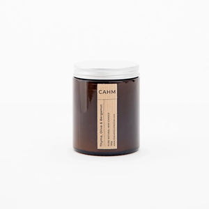 Thyme, Olive & Bergamot Amber Jar Candle